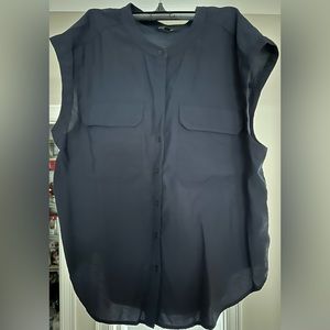 Banana Republic Button Up Sleeveless Blouse
